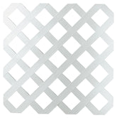 UPF 79897 Tradition Diamond Lattice, 8 ft L, 4 ft H, 2-3/4 in Mesh, Plastic, White